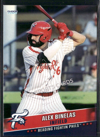 2025 Reading Fightin Phils 3rd Alex Binelas