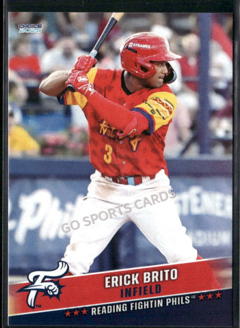 2025 Reading Fightin Phils 3rd Erick Brito