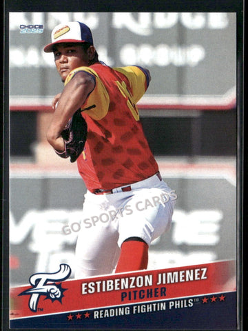 2025 Reading Fightin Phils 3rd Estibenzon Jimenez