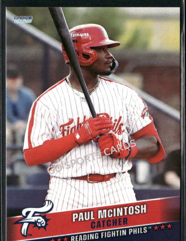 2025 Reading Fightin Phils 3rd Paul McIntosh