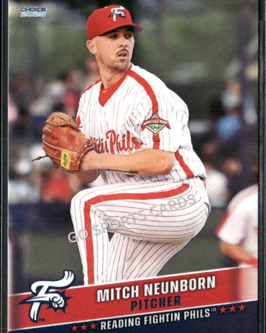 2025 Reading Fightin Phils 3rd Mitch Neunborn