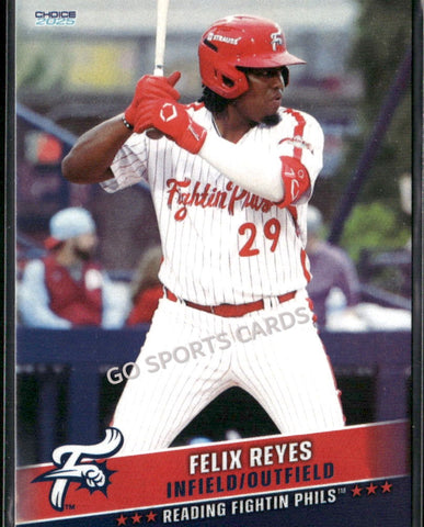 2025 Reading Fightin Phils 3rd Felix Reyes