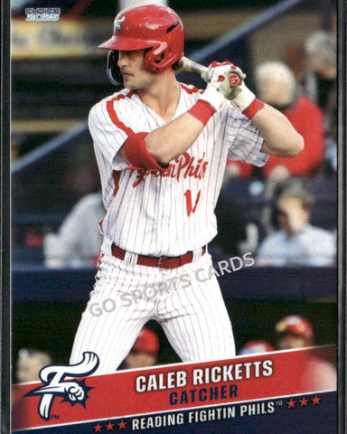2025 Reading Fightin Phils 3rd Caleb Ricketts
