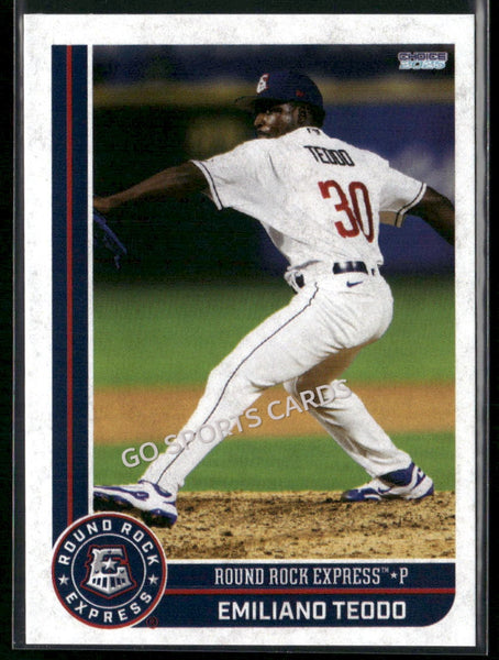 2025 Round Rock Express Emiliano Teodo