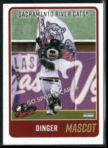2025 Sacramento River Cats Dinger Mascot
