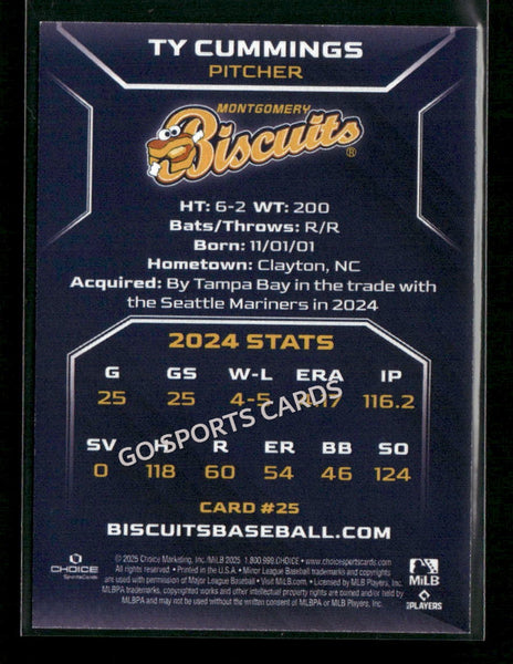 2025 Montgomery Biscuits Ty Cummings