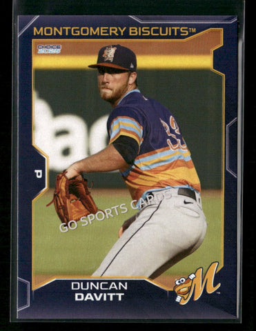 2025 Montgomery Biscuits Duncan Davitt