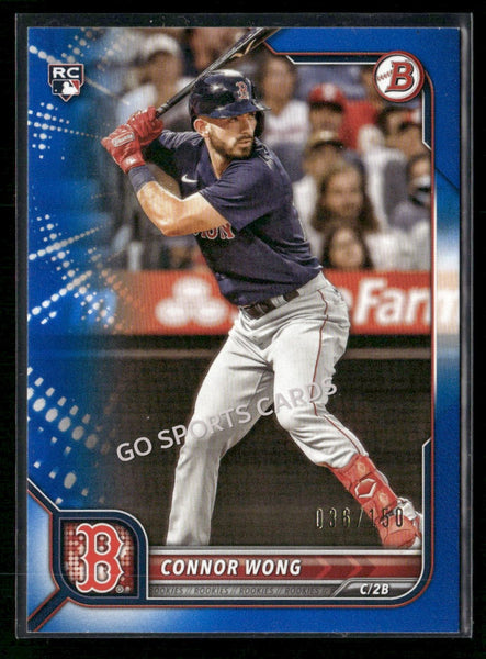 2022 Bowman Blue /150 Connor Wong #82 RC Rookie
