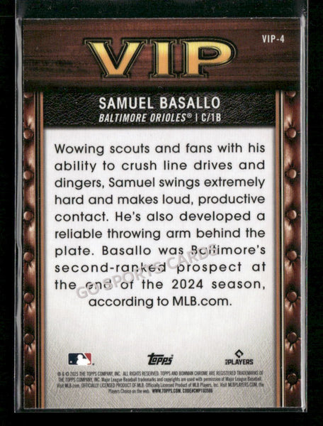 2025 Bowman VIP Very Important Prospects Mojo Refractor Charlie Condon #VIP-9 RC