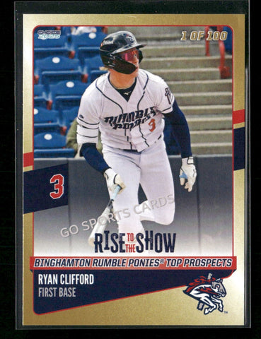 2025 Binghamton Rumble Ponies Rise to the Show GOLD Ryan Clifford