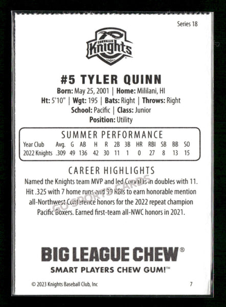 2023 Corvallis Knights Tyler Quinn
