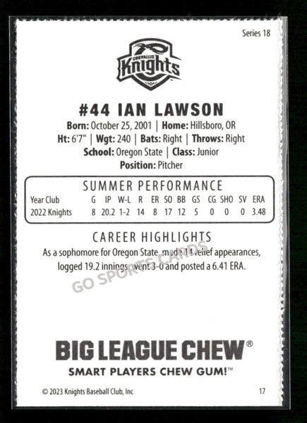 2023 Corvallis Knights Ian Lawson
