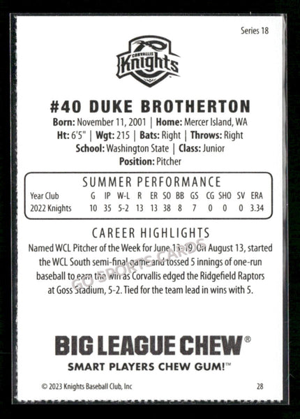 2023 Corvallis Knights Duke Brotherton