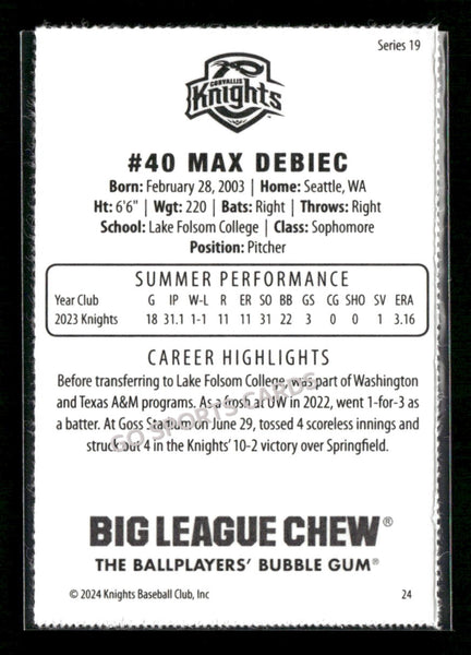 2024 Corvallis Knights Max Debiec