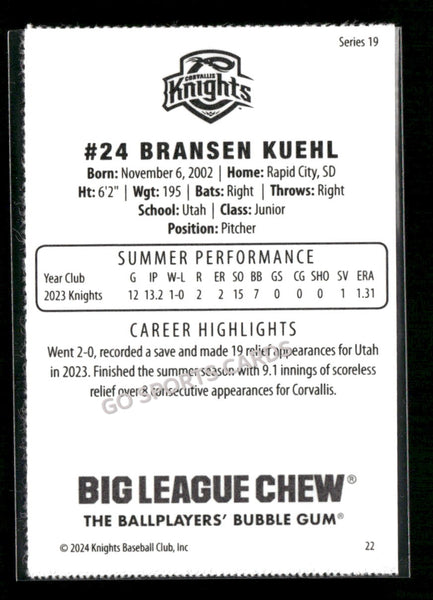 2024 Corvallis Knights Bransen Kuehl