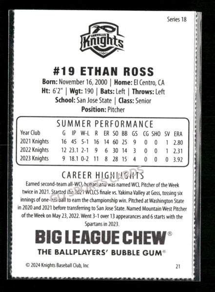2024 Corvallis Knights Ethan Ross