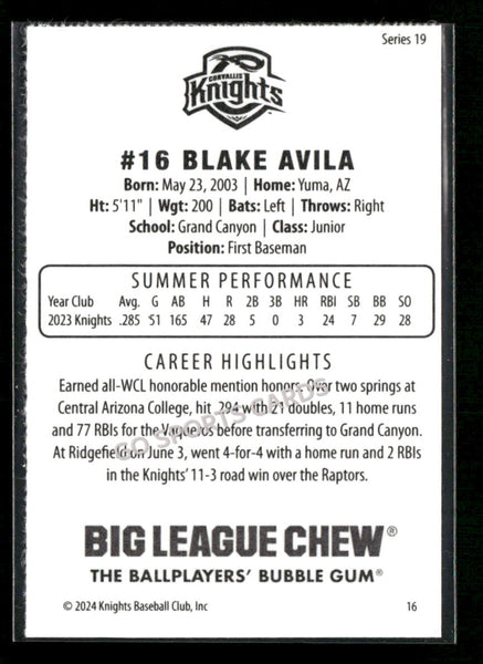 2024 Corvallis Knights Blake Avila