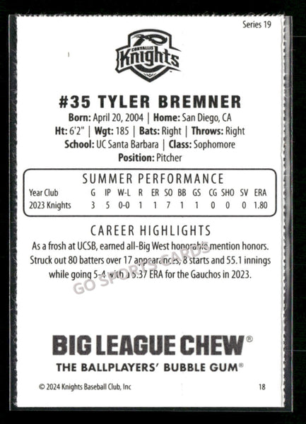 2024 Corvallis Knights Tyler Bremner