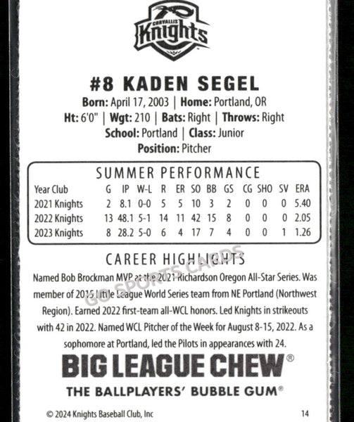 2024 Corvallis Knights Kaden Segel