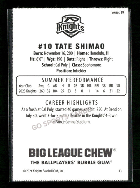 2024 Corvallis Knights Tate Shimao