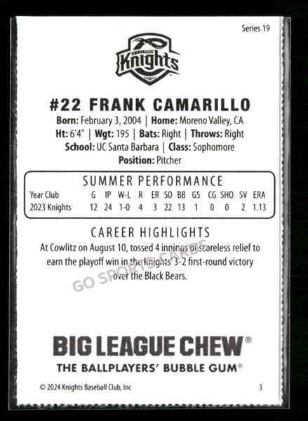 2024 Corvallis Knights Frank Camarillo