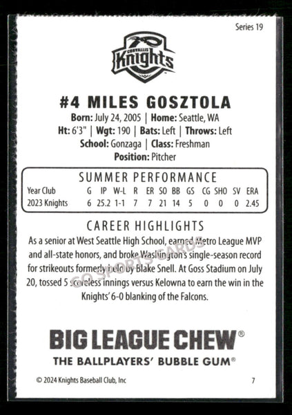 2024 Corvallis Knights Miles Gosztola