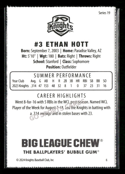 2024 Corvallis Knights Ethan Hott