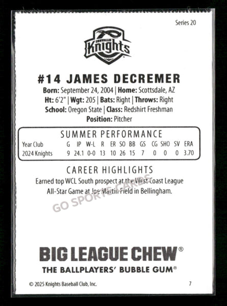 2025 Corvallis Knights James Decremer