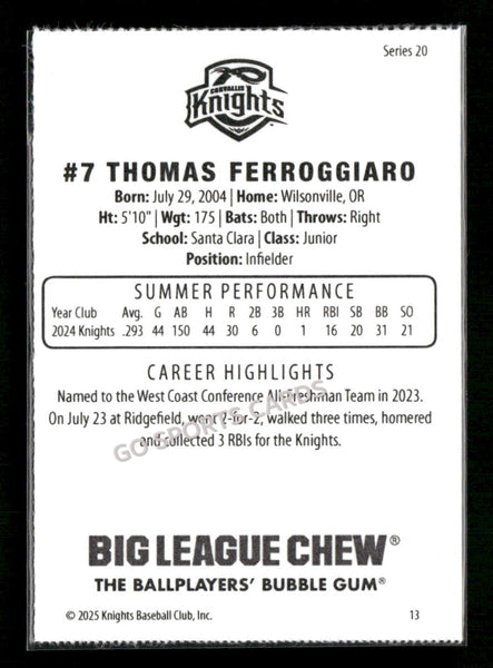 2025 Corvallis Knights Thomas Ferroggiaro