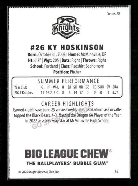 2025 Corvallis Knights Ky Hoskinson