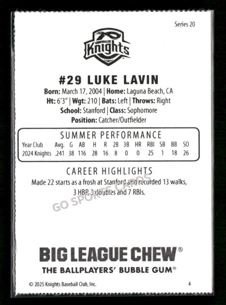2025 Corvallis Knights Luke Lavin