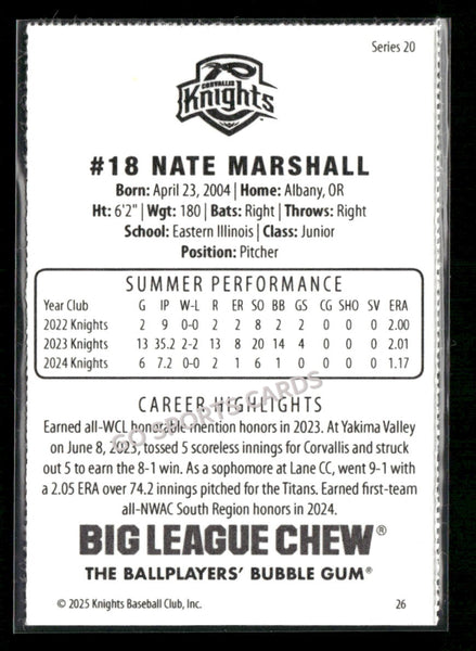 2025 Corvallis Knights Nate Marshall