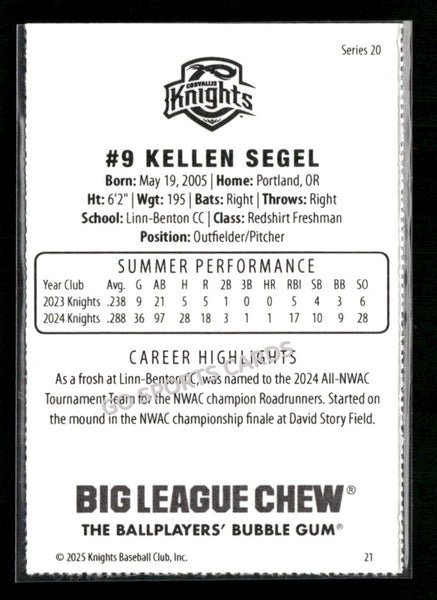 2025 Corvallis Knights Kellen Segel