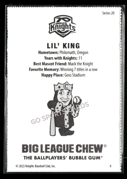 2025 Corvallis Knights Lil' King Mascot