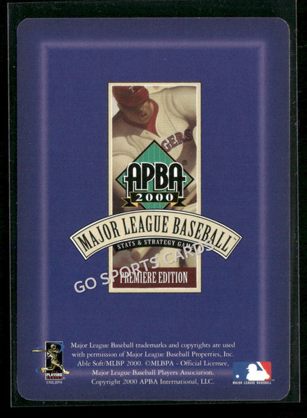 2000 APBA MLB Premiere Edition Rafael Antonio Bournigal