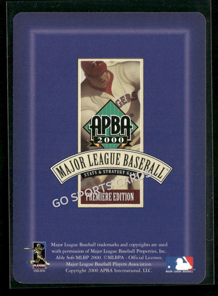 2000 APBA MLB Premiere Edition Freddy Garcia