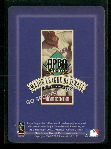 2000 APBA MLB Premiere Edition Brian Hunter
