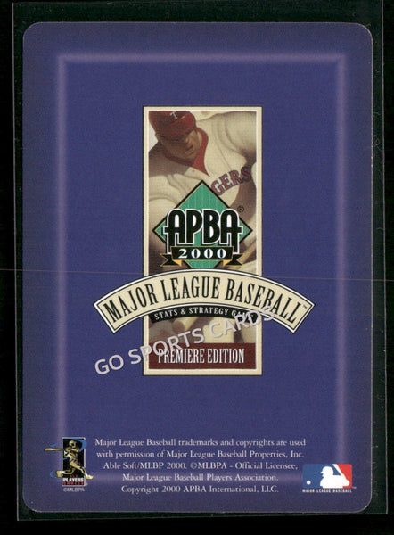 2000 APBA MLB Premiere Edition Tom Lampkin