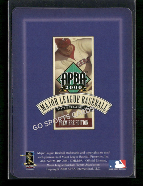 2000 APBA MLB Premiere Edition Jose Luis Paniagua