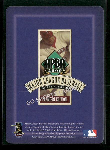 2000 APBA MLB Premiere Edition Wilson Alvarez