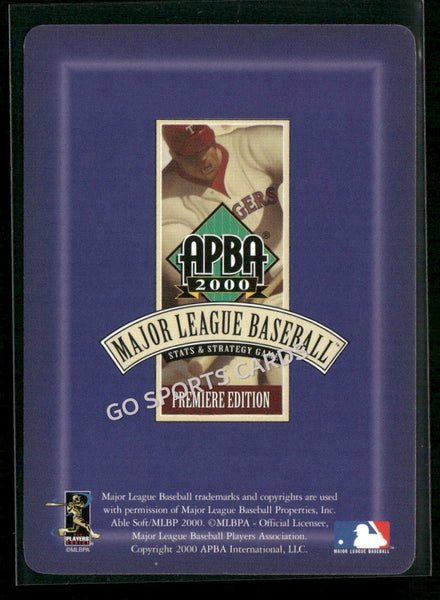 2000 APBA MLB Premiere Edition Albie Lopez