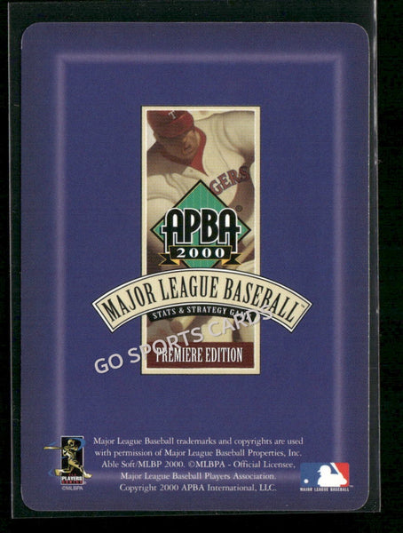 2000 APBA MLB Premiere Edition Ryan Rupe