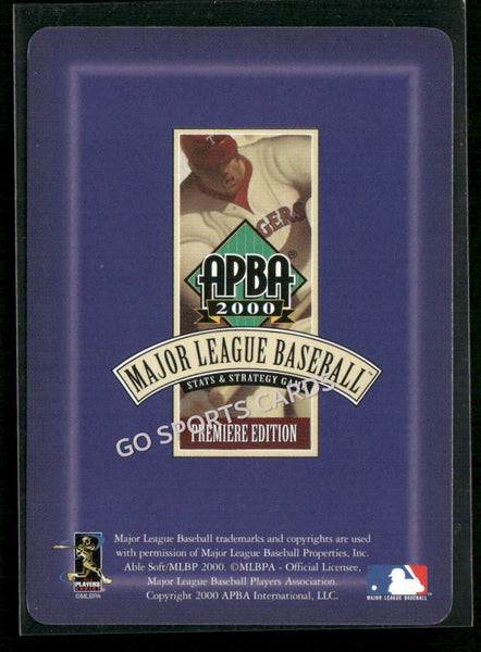 2000 APBA MLB Premiere Edition Kevin Stocker
