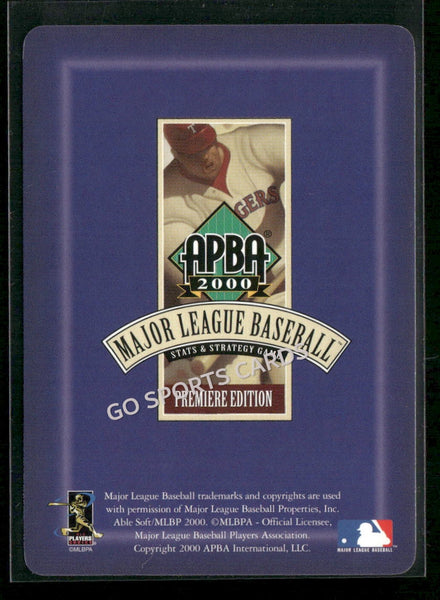 2000 APBA MLB Premiere Edition Bubba Tremmell