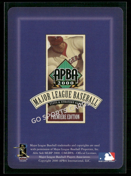 2000 APBA MLB Premiere Edition Chris Carpenter