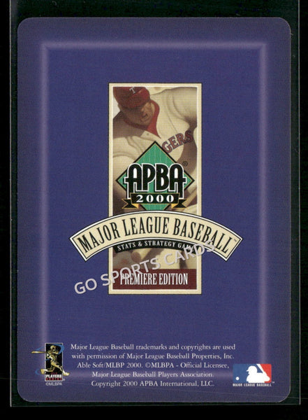 2000 APBA MLB Premiere Edition Carlos Juan Delgado