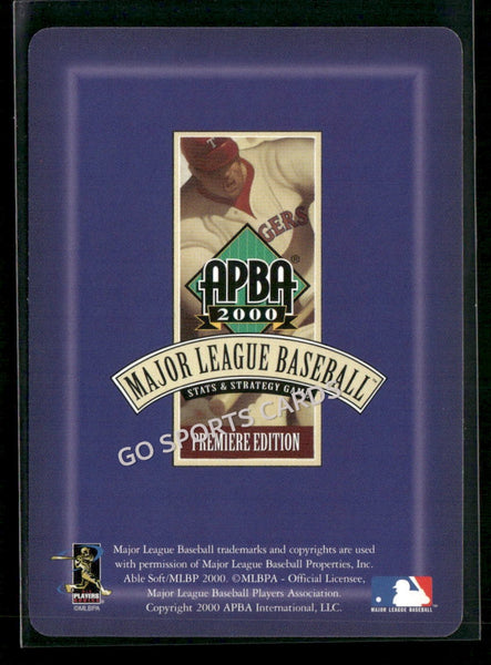 2000 APBA MLB Premiere Edition Kelvim Jose Bolivar Escobar