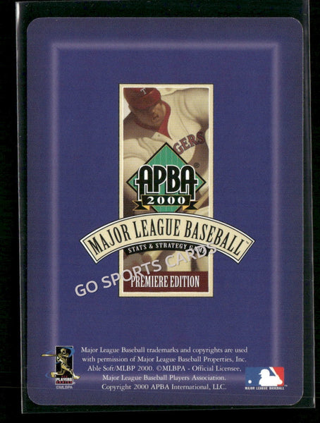 2000 APBA MLB Premiere Edition Tony Fernandez