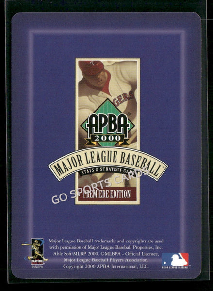 2000 APBA MLB Premiere Edition John Vincent Frascatore