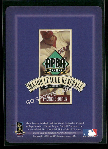 2000 APBA MLB Premiere Edition Billy Koch